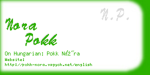 nora pokk business card